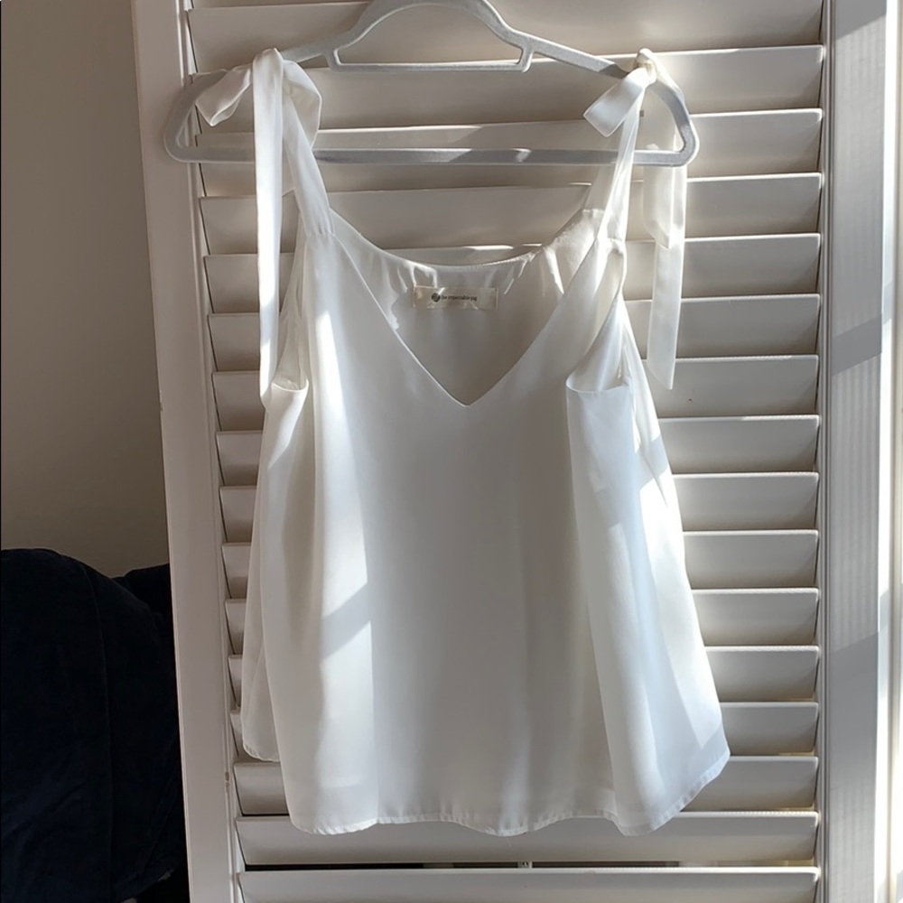 White tank top